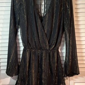Show Me Your MuMu Black and Gold Jumpsuit